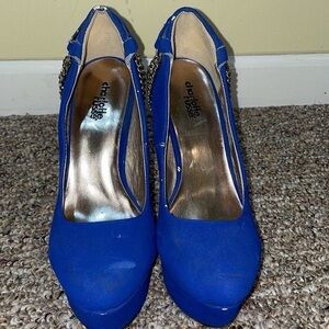 Charlotte Russe Vibrant Blue Heels